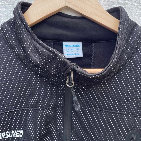 Mens Arsuxeo cycling jacket, black, size Large - Picture 2 of 9